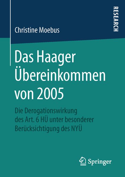 Produktbild: Das Haager &Uuml;bereinkommen von 2005