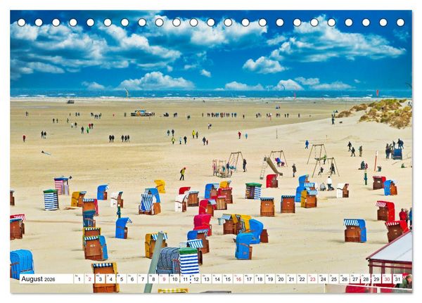 Produktbild: Verliebt in Borkum (Tischkalender 2026 DIN A5 quer), CALVENDO Monatskalender