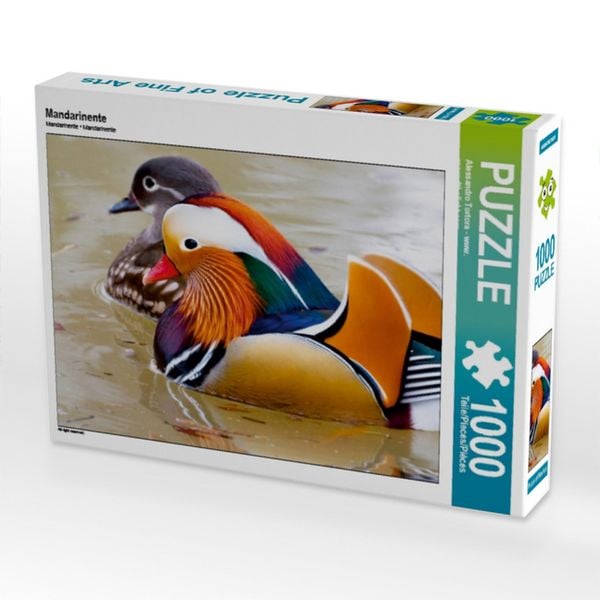 Produktbild: CALVENDO Puzzle Mandarinente | 1000 Teile Lege-Gr&ouml;&szlig;e 64x48cm Foto-Puzzle f&uuml;r gl&uuml;ckliche Stunden