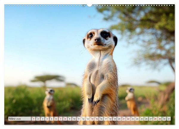Produktbild: TIERWELT AFRIKA Faszination Wildnis (hochwertiger Premium Wandkalender 2026 DIN A2 quer), Kunstdruck in Hochglanz