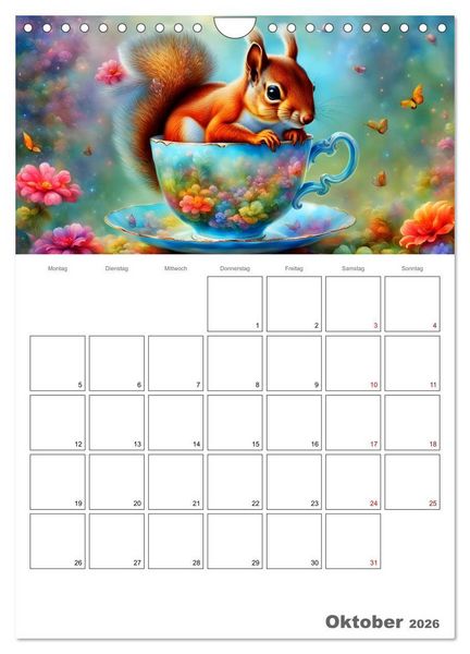 Produktbild: Tierische Kaffee Gesellschaft (Wandkalender 2026 DIN A4 hoch), CALVENDO Monatskalender
