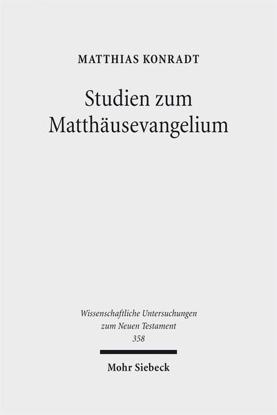 Produktbild: Studien zum Matth&auml;usevangelium