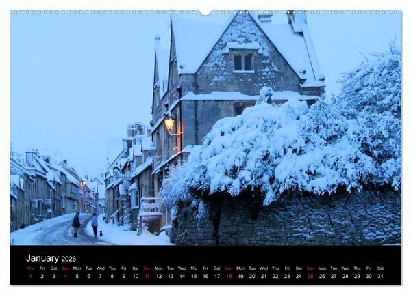 Produktbild: Cotswold Cottages (High Quality Premium Wall Calendar 2026 DIN A2 landscape),CALVENDO 12 Month Wall Calendar