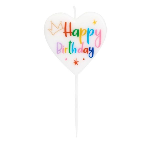 Produktbild: Idena Partykerze Happy Birthday Herz