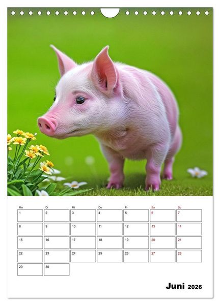 Produktbild: Mit Tieren hinein in das neue Jahr (Wandkalender 2026 DIN A4 hoch), CALVENDO Monatskalender