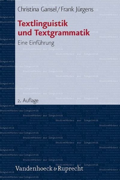 Produktbild: Textlinguistik und Textgrammatik