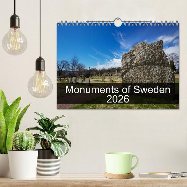 Produktbild: Monuments of Sweden 2026 (Wall Calendar 2026 DIN A4 landscape), CALVENDO 12 Month Wall Calendar