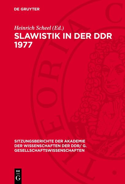 Produktbild: Slawistik in der DDR 1977