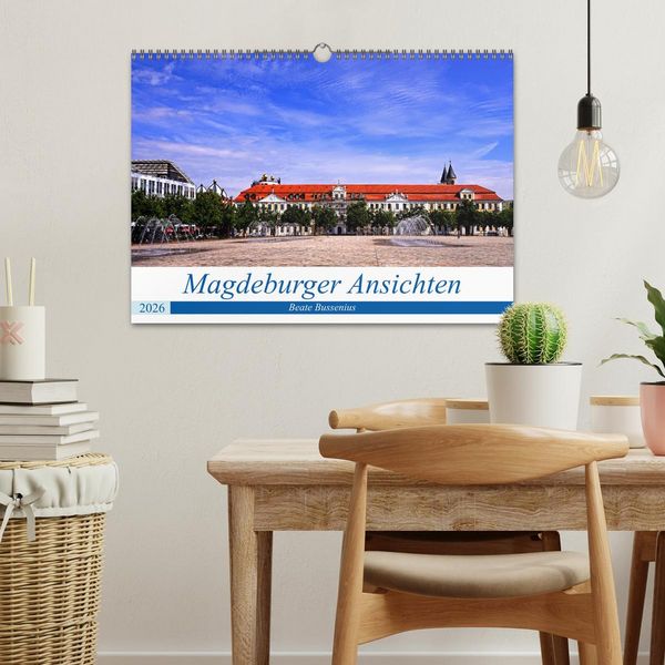Produktbild: Magdeburger Ansichten (Wandkalender 2026 DIN A3 quer), CALVENDO Monatskalender
