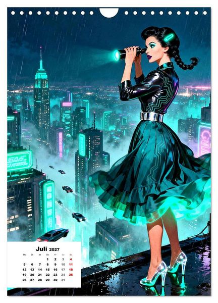 Produktbild: Neon-Girls (Wandkalender 2027 DIN A4 hoch), CALVENDO Monatskalender