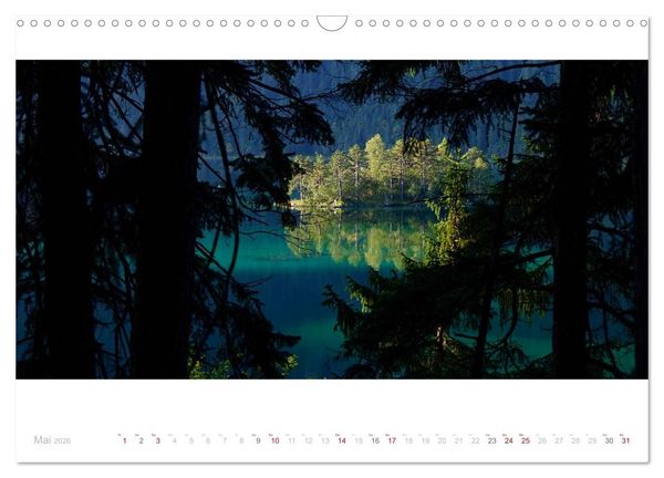 Produktbild: Unterwegs am Eibsee (Wandkalender 2026 DIN A3 quer), CALVENDO Monatskalender
