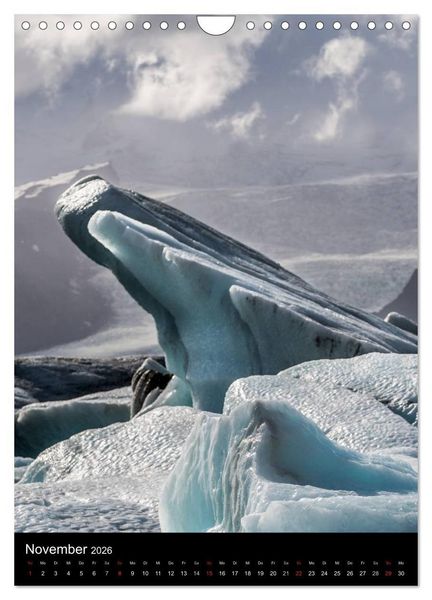 Produktbild: Island - Landschaften vom Wasser gepr&auml;gt (Wandkalender 2026 DIN A4 hoch), CALVENDO Monatskalender