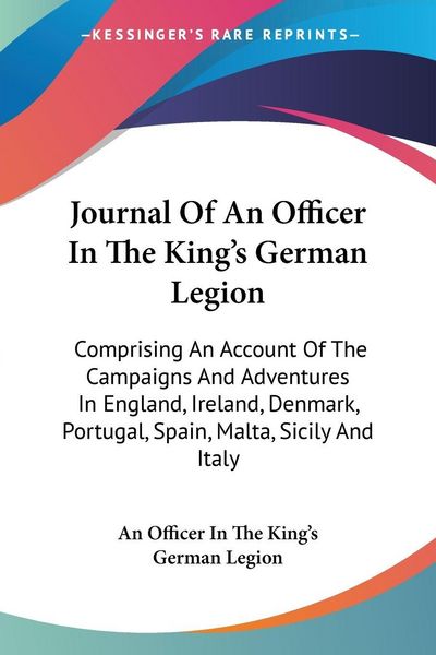 Produktbild: Journal Of An Officer In The King's German Legion