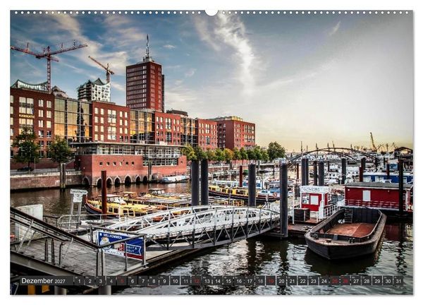 Produktbild: Stadt Hamburg (Wandkalender 2027 DIN A2 quer), CALVENDO Monatskalender