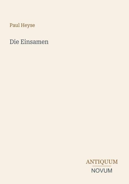 Produktbild: Die Einsamen