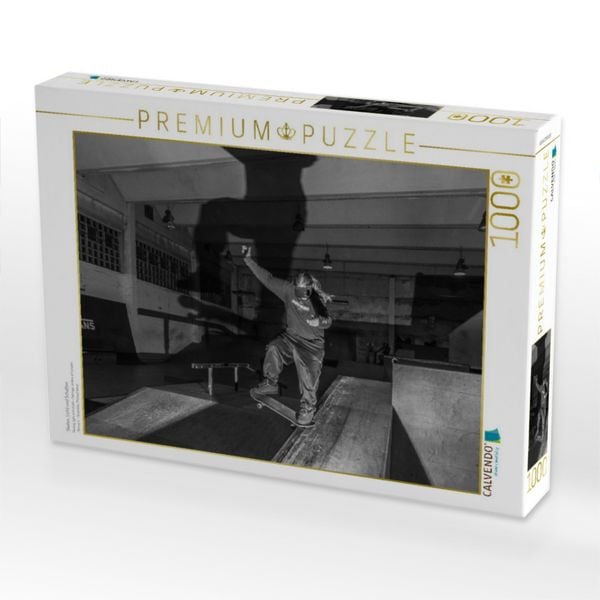 Produktbild: CALVENDO Puzzle Skaten, Licht und Schatten | 1000 Teile Lege-Gr&ouml;&szlig;e 64x48cm Foto-Puzzle f&uuml;r gl&uuml;ckliche Stunden