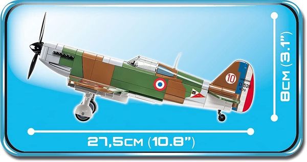 COBI 5720 - Historical Collection, Dewoitine D.520, Jagdflugzeug, Bauset