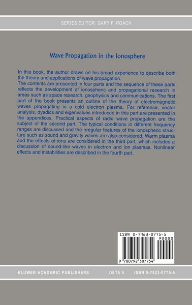 Produktbild: Wave Propagation in the Ionosphere