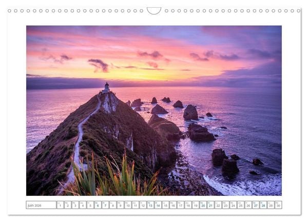 Produktbild: Phares de Nouvelle-Z&eacute;lande (Calendrier mural 2026 DIN A3 vertical), CALVENDO calendrier mensuel