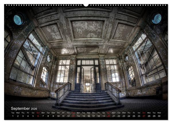 Produktbild: Lost Places HDR Beelitz II (High Quality Premium Wall Calendar 2026 DIN A2 landscape),CALVENDO 12 Month Wall Calendar