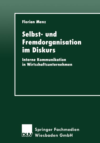Produktbild: Selbst- und Fremdorganisation im Diskurs