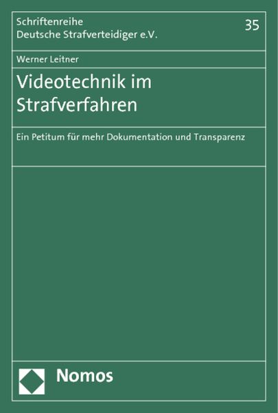 Produktbild: Videotechnik im Strafverfahren