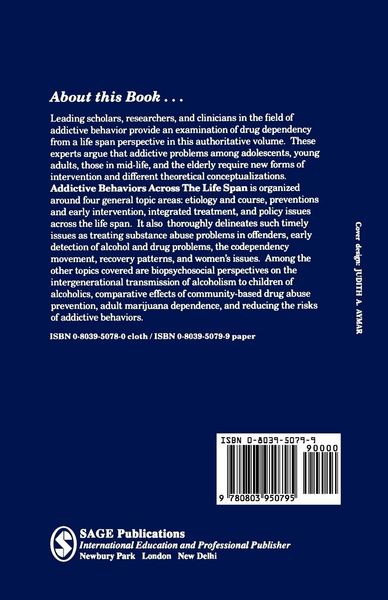 Produktbild: Addictive Behaviors Across the Life Span