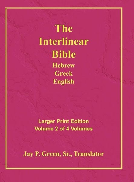 Produktbild: Interlinear Hebrew Greek English Bible-PR-FL/OE/KJ Large Print Volume 2
