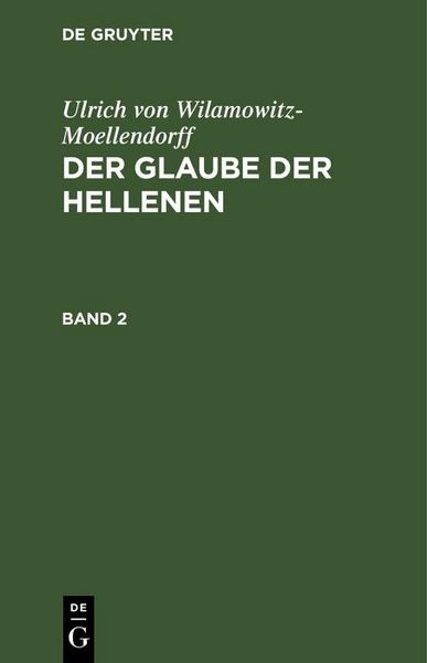 Produktbild: Der Glaube der Hellenen