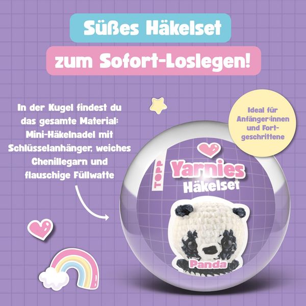 Produktbild: Yarnies - Collect. Create. Cuddle. H&auml;kelset Panda