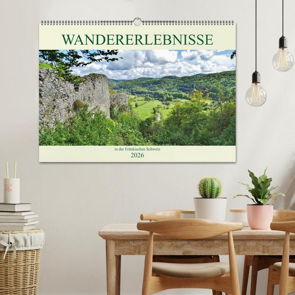 Produktbild: Wandererlebnisse in der Fr&auml;nkischen Schweiz (Wandkalender 2026 DIN A2 quer), CALVENDO Monatskalender