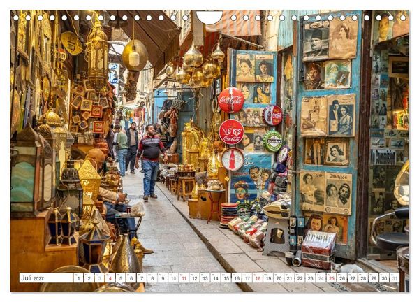 Produktbild: &Auml;gypten - Kairo + Gizeh (Wandkalender 2027 DIN A4 quer), CALVENDO Monatskalender