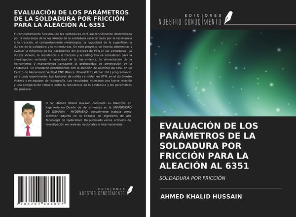 Produktbild: Evaluaci&oacute;n De Los Par&aacute;metros De La Soldadura Por Fricci&oacute;n Para La Aleaci&oacute;n Al 6351