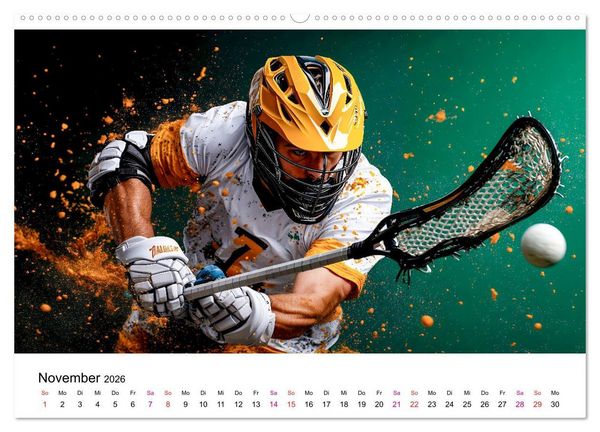 Produktbild: Lacrosse cool (Wandkalender 2026 DIN A2 quer), CALVENDO Monatskalender