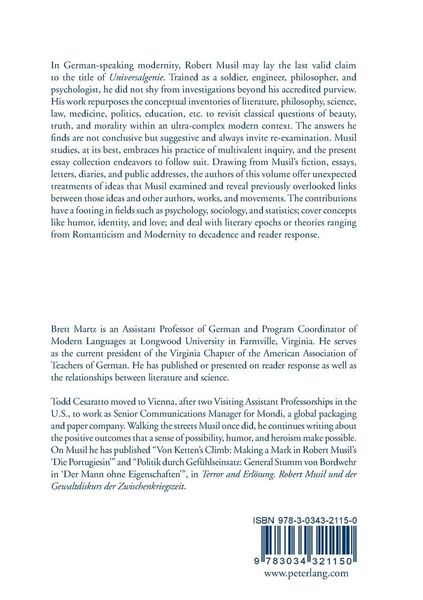 Produktbild: Robert Musil's Intellectual Affinities
