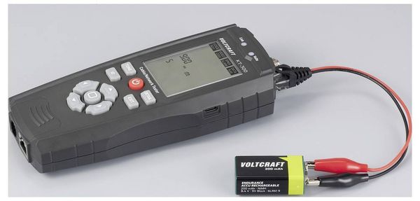 Produktbild: VOLTCRAFT KT-300 LAN Kabel Tester Speed Erkennung, PoE Diagnose, Port Lokalisierung, L&auml;ngenmessung, Mapping