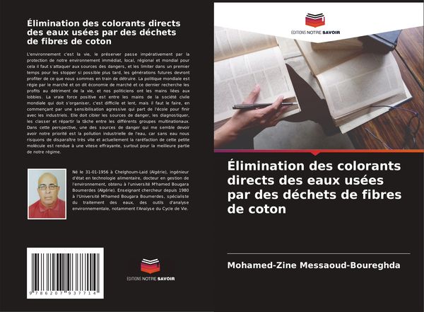 Produktbild: &Eacute;limination des colorants directs des eaux us&eacute;es par des d&eacute;chets de fibres de coton