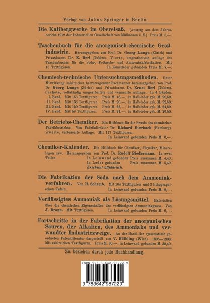 Produktbild: &Uuml;ber die Nutzbarmachung der Kali-Endlaugen