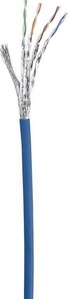 Produktbild: Renkforce RF-4981664 RJ45 Patchkabel CAT 6 S/FTP 2.00 m Blau mit Rastnasenschutz, vergoldete Steckkontakte, Flammwidrig 1 St.