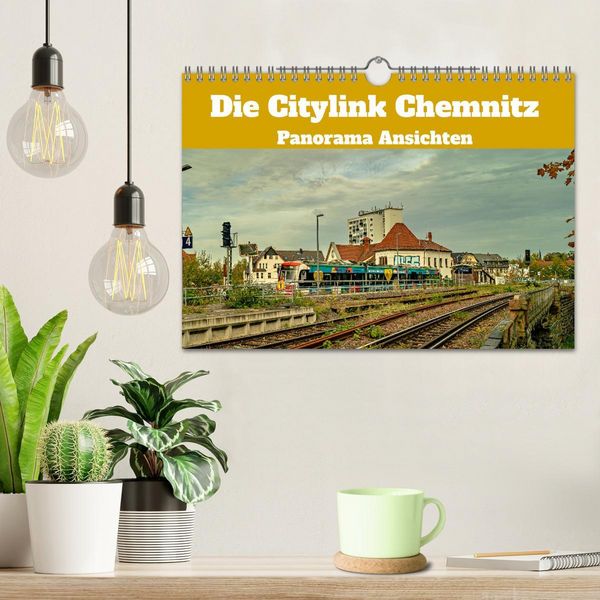 Produktbild: Die Citylink Chemnitz Panorama Ansichten (Wandkalender 2026 DIN A4 quer), CALVENDO Monatskalender