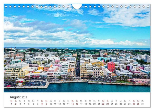 Produktbild: Bermuda - Eine Reise zu den Bermudainseln. (Wandkalender 2026 DIN A4 quer), CALVENDO Monatskalender