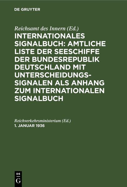 Produktbild: 1. Januar 1936