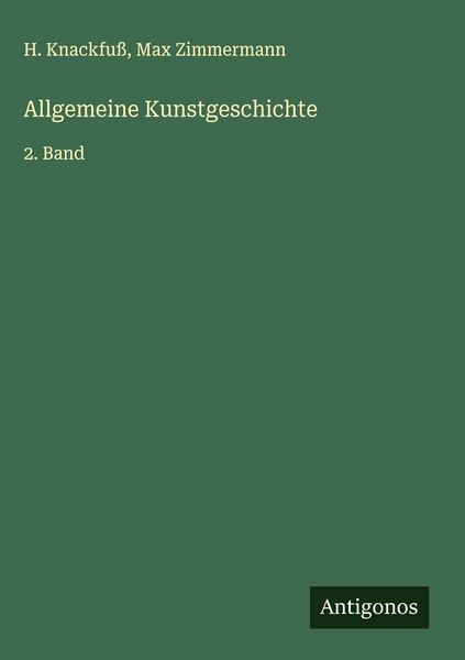 Produktbild: Allgemeine Kunstgeschichte