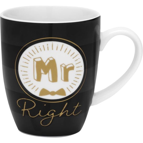 Produktbild: GRUSS & CO Tassen-Set Motiv Mr Right - Mrs Right"