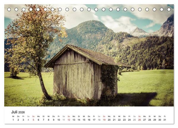 Produktbild: Salzburger Saalachtal - unterwegs im Pinzgau (Tischkalender 2026 DIN A5 quer), CALVENDO Monatskalender