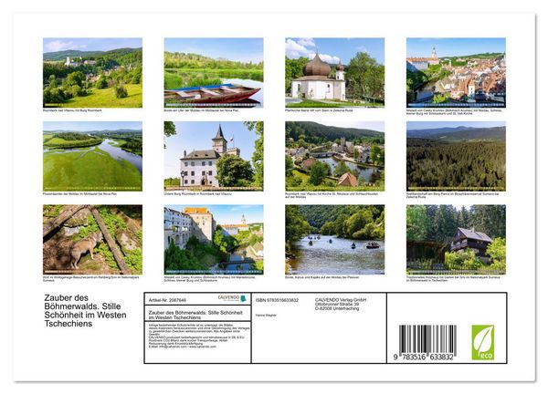 Produktbild: Zauber des B&ouml;hmerwalds. Stille Sch&ouml;nheit im Westen Tschechiens (Wandkalender 2026 DIN A4 quer), CALVENDO Monatskalender