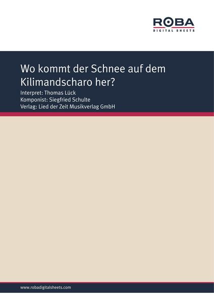Produktbild: Wo kommt der Schnee auf dem Kilimandscharo her?