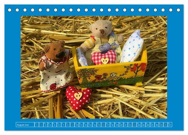 Produktbild: Der Baerchenladen, Teddys und Kunst zum Verlieben (Tischkalender 2026 DIN A5 quer), CALVENDO Monatskalender