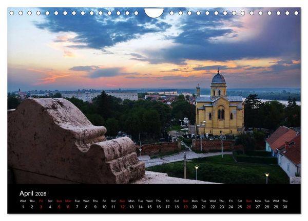 Produktbild: Monuments of Serbia 2026 (Wall Calendar 2026 DIN A4 landscape), CALVENDO 12 Month Wall Calendar