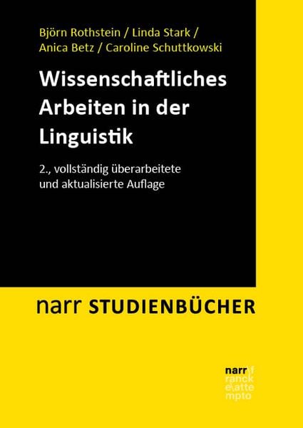 Produktbild: Wissenschaftliches Arbeiten in der Linguistik